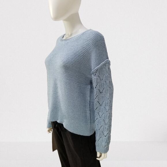 Knox Rose Women's Ice Blue Knit Pullover Sweater, Size: Medium, New - Picture 3 of 7
